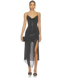 Alice + Olivia - Vestido Midi Harmony En Color Negro Talla (También En 10, 6, 8) - Lyst