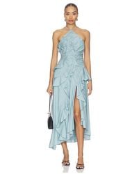 AMUR - Ottavia Ruffle Dress - Lyst