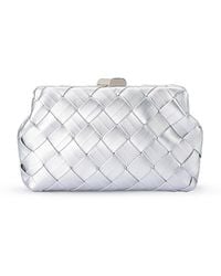 OLGA BERG - Quinn Woven Clutch - Lyst