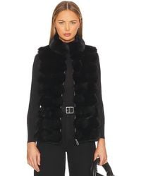 Jocelyn - Plush Faux Fur Reversible Vest - Lyst