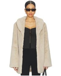 MAJORELLE - Tatiana Faux Fur Coat - Lyst