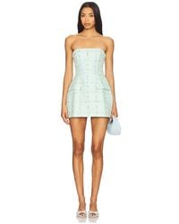 Amanda Uprichard - Strapless Bethany Skort Romper - Lyst