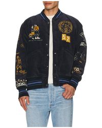 Samuel Zelig - Chaqueta Beisbolera En Color Azul Talla (También En M, Xl/1X) - Lyst