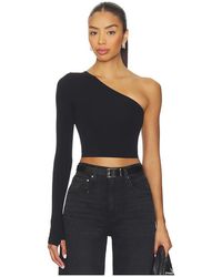 Commando - Ballet Body One Shoulder Crop Top With Thumbhole - Lyst