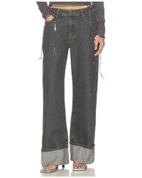 Lioness - Top Model Cuffed Jeans - Lyst