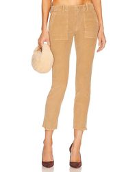 Brown Womens Clothing Trousers Nili Lotan Safi Pant in Chocolate Brown Slacks and Chinos Capri and cropped trousers 