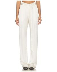 LAPOINTE - High Waisted Belted Pant - Lyst