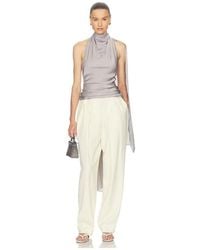 Helsa - Natasha Silk Halter - Lyst