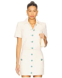 L'Agence - Chita Crop Short Sleeve Jacket - Lyst