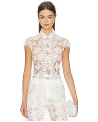SAU LEE - Saphina Lace Top - Lyst