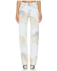 Fiorucci - Angel Print Mid Straight Fit Jeans - Lyst