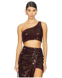 MOTHER OF ALL - Lauren Sequins Crop Top - Lyst