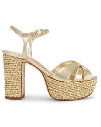 SCHUTZ SHOES - Keefa Raffia Sandal - Lyst