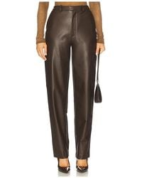 LAPOINTE - Stretch Faux Leather Tapered Pant - Lyst