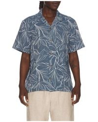 Marine Layer - Jacquard Linen Resort Shirt - Lyst