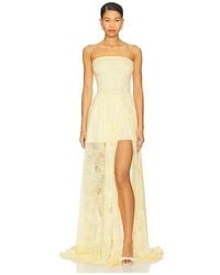 OW Collection - Vestido Cleo En Color Amarillo Limon Talla (También En M, S, Xs) - Lyst