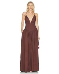 Adriana Degreas - Opulence Deep-V Maxi Dress - Lyst
