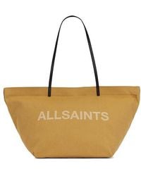 AllSaints - Bolso Tote Serafina En Color Bronce Talla - Lyst