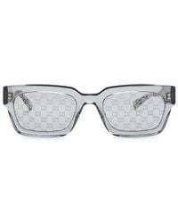 Gucci - G Monogram Rectangular Sunglasses - Lyst