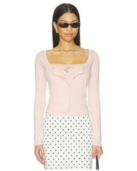 Lioness - Babydoll Long Sleeve Top - Lyst