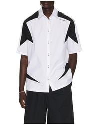Off-White c/o Virgil Abloh - Race Logo Star Bowling Shirt - Lyst