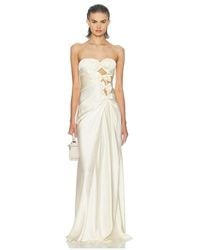 Helsa - Vestido The Silk Faye En Color Ivory Talla (También En M, S, Xl, Xs) - Lyst