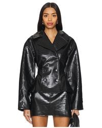 House of Harlow 1960 - X Revolve Theo Faux Croc Jacket - Lyst