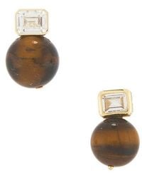 Shashi - Ohrstecker Emerald - Lyst