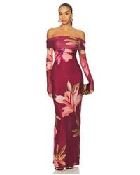 PATBO - Maxikleid Aus Tüll Delicata - Lyst