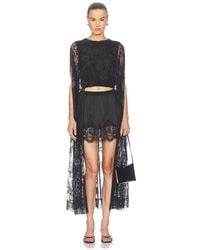 Zimmermann - Valiant Lace Caped Top - Lyst
