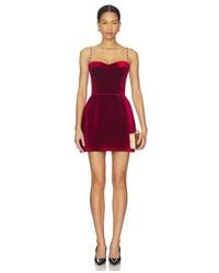Nadine Merabi - Harley Velvet Mini Dress - Lyst