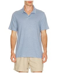 Onia - Shaun Stretch Linen Polo - Lyst