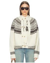 Monse - Fold-Up Fair Isle Cardigan - Lyst
