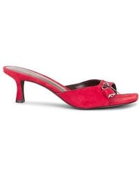 Tory Burch - Lock Kitten Heel Sandal - Lyst