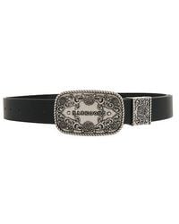 Markgong - Vintage Carved Plate Buckle Belt - Lyst