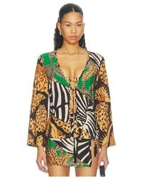 FARM Rio - Open Front Blouse - Lyst