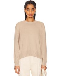 Enza Costa - Chunky Cotton Long Sleeve Crew - Lyst