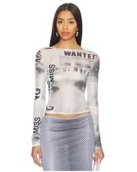 Miaou - Amelia Top En Color Blanco Talla (También En M, S, Xl, Xs) - Lyst