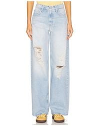 Mother - The Spinner Zip Sneak Jeans - Lyst