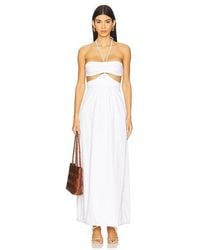 Adriana Degreas - Solid Cut-Out Halterneck Long Dress - Lyst