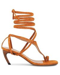 The Attico - Tacón Nova En Color Marrón Talla (También En .5, 37, 37.5, 38, 38.5, 39, 40, 41) - Lyst