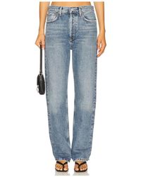 Agolde - Hose Mit Niedrigem Bund Und Geradem Bein Fran - Lyst