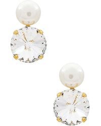 Jennifer Behr - Pendiente Demi En Color Ivory Talla - Lyst