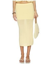 Lovers + Friends - Delia Knit Midi Skirt - Lyst