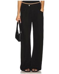 EB DENIM - Pantalón De Lino Con Lazo Eddie En Color Negro Talla (También En Xs) - Lyst