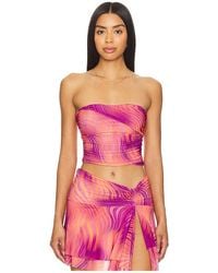 Indah - Niko Ruched Tube Top - Lyst