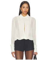 ÉTERNE - Vivi Viscose Georgette Blouse - Lyst