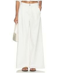 Pistola - Delphine Pleated Wide Leg Jeans - Lyst