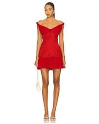 MAJORELLE Ann Mini Dress in White | Lyst