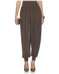 Balmain - Draped Jersey Cupro Loose Pant - Lyst
